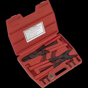Sealey Heavy Duty Circlip Plier and Interchangeable Tip Set