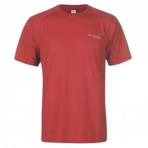 Columbia Titan T Shirt Mens - Red Velvet
