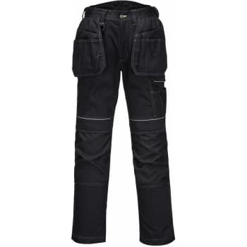 Portwest - T602 - Black 38 Regular PW3 Holster Work Trousers Combat Cargo Pants