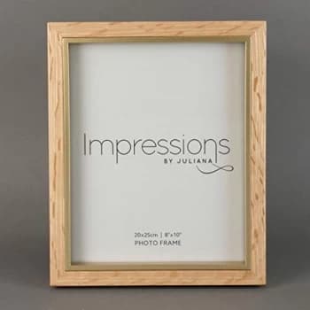 8" x 10" - Impressions Wooden Photo Frame Natural Finish