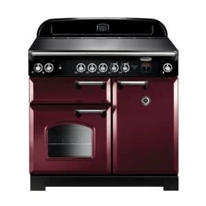 Rangemaster CLA100ECCYC 117620 CLASSIC 100cm Ceramic Range Cooker CranberryChrome