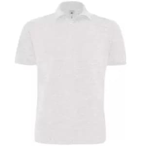 B&C Mens Heavymill Short Sleeve Cotton Polo Shirt (S) (Ash)