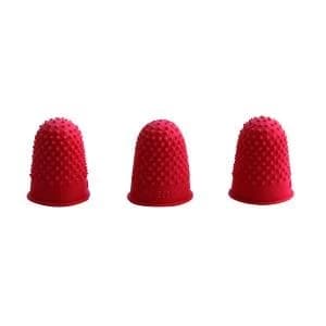 Q-Connect Thimblettes Size 00 Red Pack of 12 KF21507