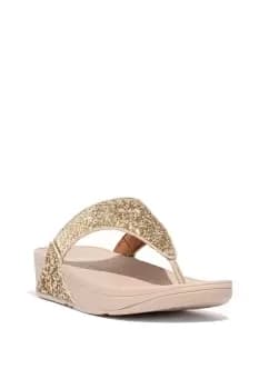 Lulu Glitter Toe-Post Sandals