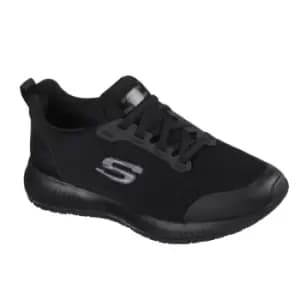 Skechers Womens/Ladies Squad Lace Up Safety Shoes (3 UK) (Black)