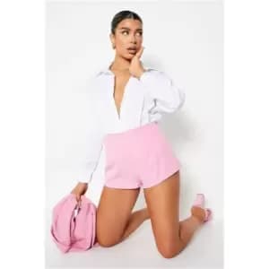 I Saw It First Pink Tailored Woven Knicker Short - Pink