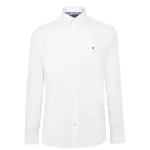 Tommy Hilfiger Stretch Poplin Long Sleeve Shirt - White
