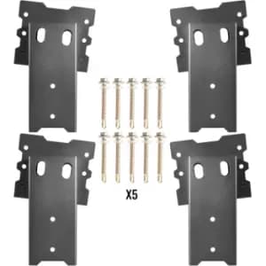 Deer Blind Brackets, 4' x 4' 4 PCs Deer Stand Brackets Powder Coated Steel, Tree House Brackets Heavy Duty Deer Stands, Elevated Deer Blinds for