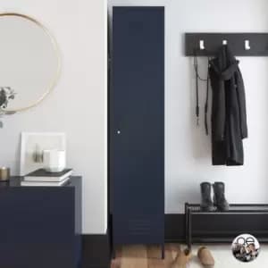 Queer Eye Bradford Single Metal Storage Cabinet Navy