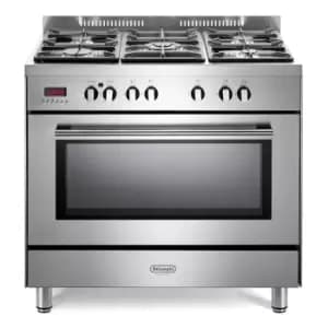 DeLonghi DSR917DFM 90cm Modern Single Cavity Dual Fuel Range Cooker St