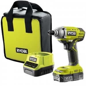 Ryobi R18IDP-120S ONE+ 18v Cordless Impact Driver 1 x 2ah Li-ion Charger Case