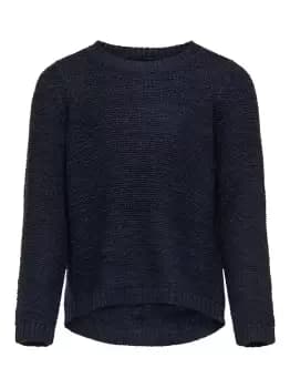 ONLY Short Knitted Pullover Women Blue
