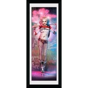 Suicide Squad Harley Quinn Stand 30 x 75 Framed Collector Print