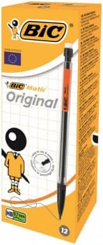 Bic Matic Mechanical Pencil with 3 x HB 0.7mm Lead Pack of 12 Pencils
