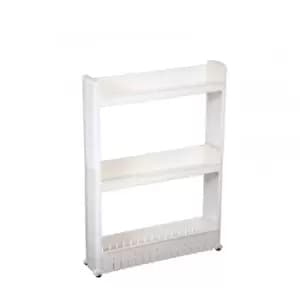 3 Tier Slide Out Kitchen Bathroom Storage Tower Shelf