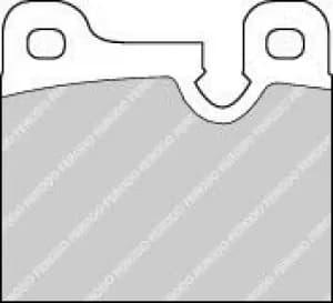 Ferodo FDB164 Brake Pad Set Rear Axle Premier Car