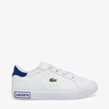 Lacoste Infant Powercourt Trainers - White/Blue - UK 6 Toddler