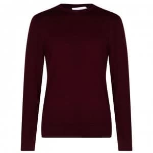 Calvin Klein Crew Knit Jumper - Oxblood XUT