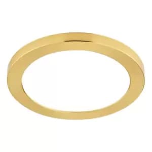 Spa 217mm Tauri LED Flush Ceiling Light Ring Satin Brass
