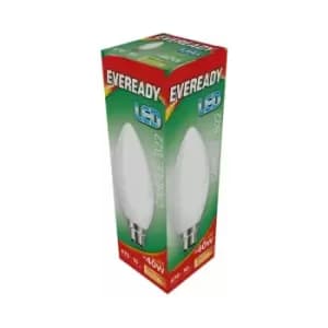 LED Candle 6W 470lm Warm White 3000k B22 - S13610 - Eveready