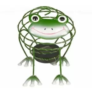 Gardenkraft - 14990 Solar Powered Light Up Frog Garden Feature
