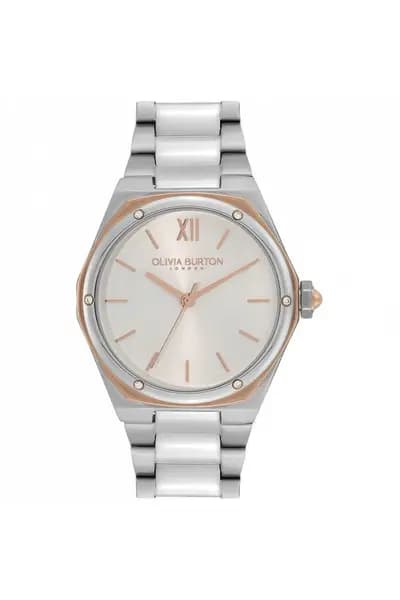 Olivia Burton Sports Luxe Stainless Steel Fashion Analogue Quartz Watch - 24000070 Silver