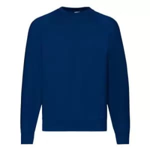 Fruit Of The Loom Mens Raglan Sleeve BelcoroA Sweatshirt (2XL) (Navy)