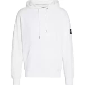 Calvin Klein Jeans Badge Hoodie - White