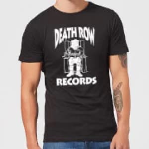 Death Row Records Logo White Mens T-Shirt - Black