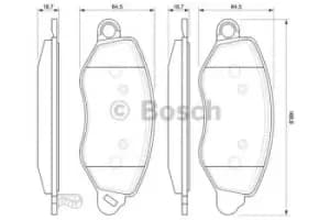 Bosch 0986424657 / BP373 Disc Brake Front Axle Break Pad Set