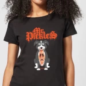 Mr Pickles Ripped Face Womens T-Shirt - Black