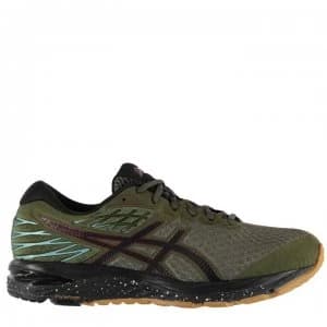 Asics Cumulus 21 Mens Running Shoes - Olive/Black
