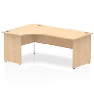 Impulse Panel End 1800 Left Hand Crescent Desk Maple