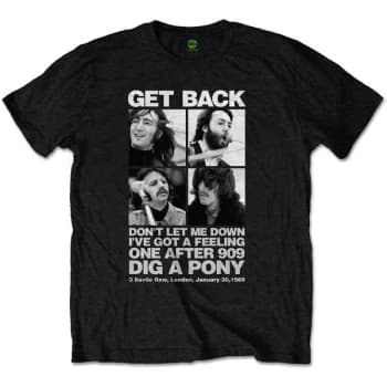 The Beatles - 3 Savile Row Unisex Large T-Shirt - Black