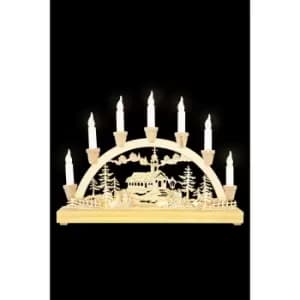 LED Wooden Candle bridge Decoration