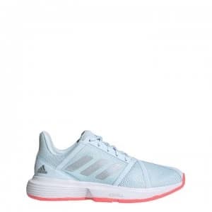 adidas Courtjam Bounce Womens Tennis Shoes - Sky/Tint