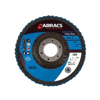Zirconium Flap Discs - P40 - 115mm - Pack Of 5 - 32082 - Abracs