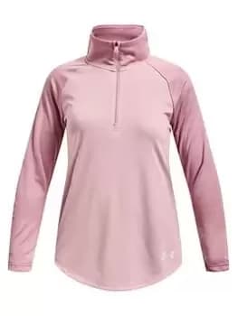 Under Armour Tech Graphic Half Zip Older Girls-Pink
