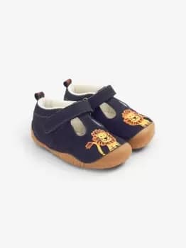 Start-Rite Navy Lion T-Bar Pre Walker Shoes