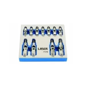 Laser - Star Bit Set - Tamperproof/Universal Joint - 11pc - 7176