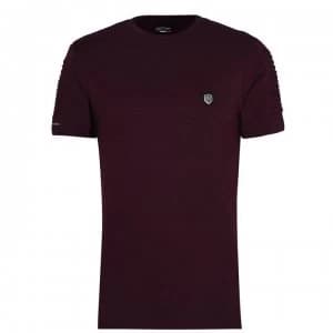 883 Police Amado T Shirt - Burgundy