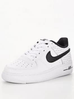 Nike Air Force 1 Swooshfetti Pack Junior Trainer - White/Black