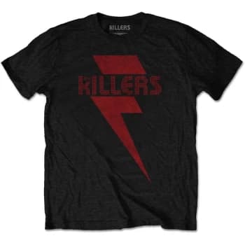 The Killers - Red Bolt Unisex Small T-Shirt - Black
