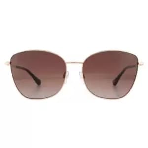 Ted Baker Aviator Demi Gold Brown Gradient Sunglasses
