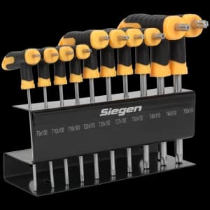 Siegen 10 Piece T Handle TRX Star Key Set
