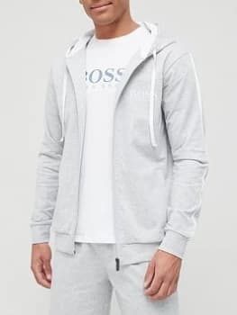 Hugo Boss Authentic Lounge Zip Through Hoodie Grey Size S Men