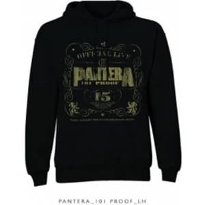 Pantera 101 Proof Pullover Hoodie Black: Medium