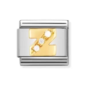 Nomination Classic Gold & CZ Letter Z Charm