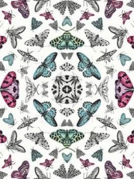 Arthouse Glitter Bug Silver Wallpaper