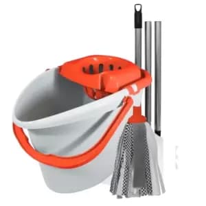 Charles Bentley 'Brights' Mop & Bucket - Orange